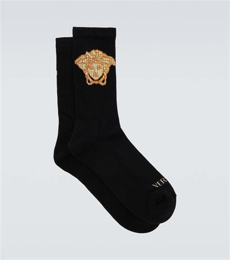 versace socks medusa|La Medusa cotton.